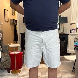 Men's Stone Colored Shorts. 9” inseam.